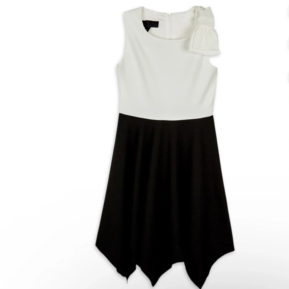 Amy Byer Girls Hanky Hem Dressy Dress with Bow Detail Size 16